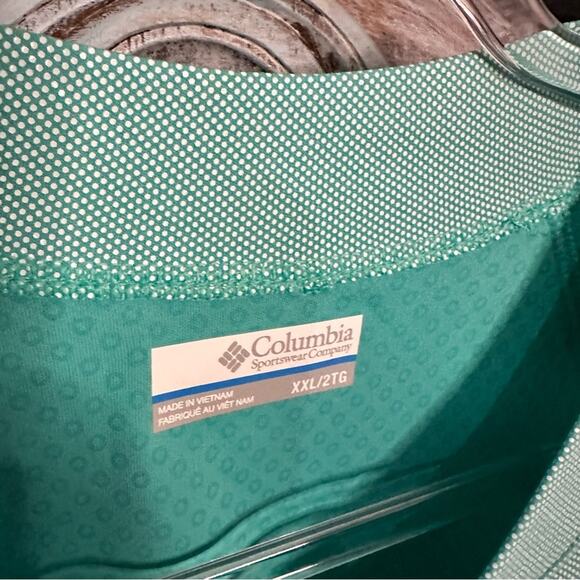 Columbia PFG Terminal Deflector ZERO Mock Long Sleeve XXL Tropic Water/W… - Picture 3 of 6